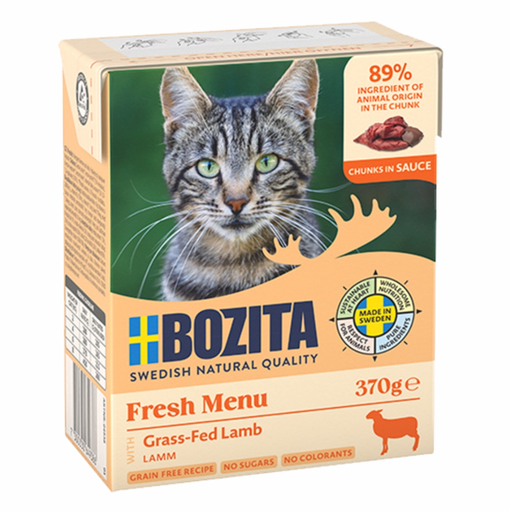 BOZITA Karma Mokra dla Kota Jagnięcina w Sosie Zestaw 16x370g